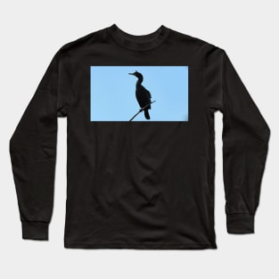 Double-crested Cormorant Perched Long Sleeve T-Shirt